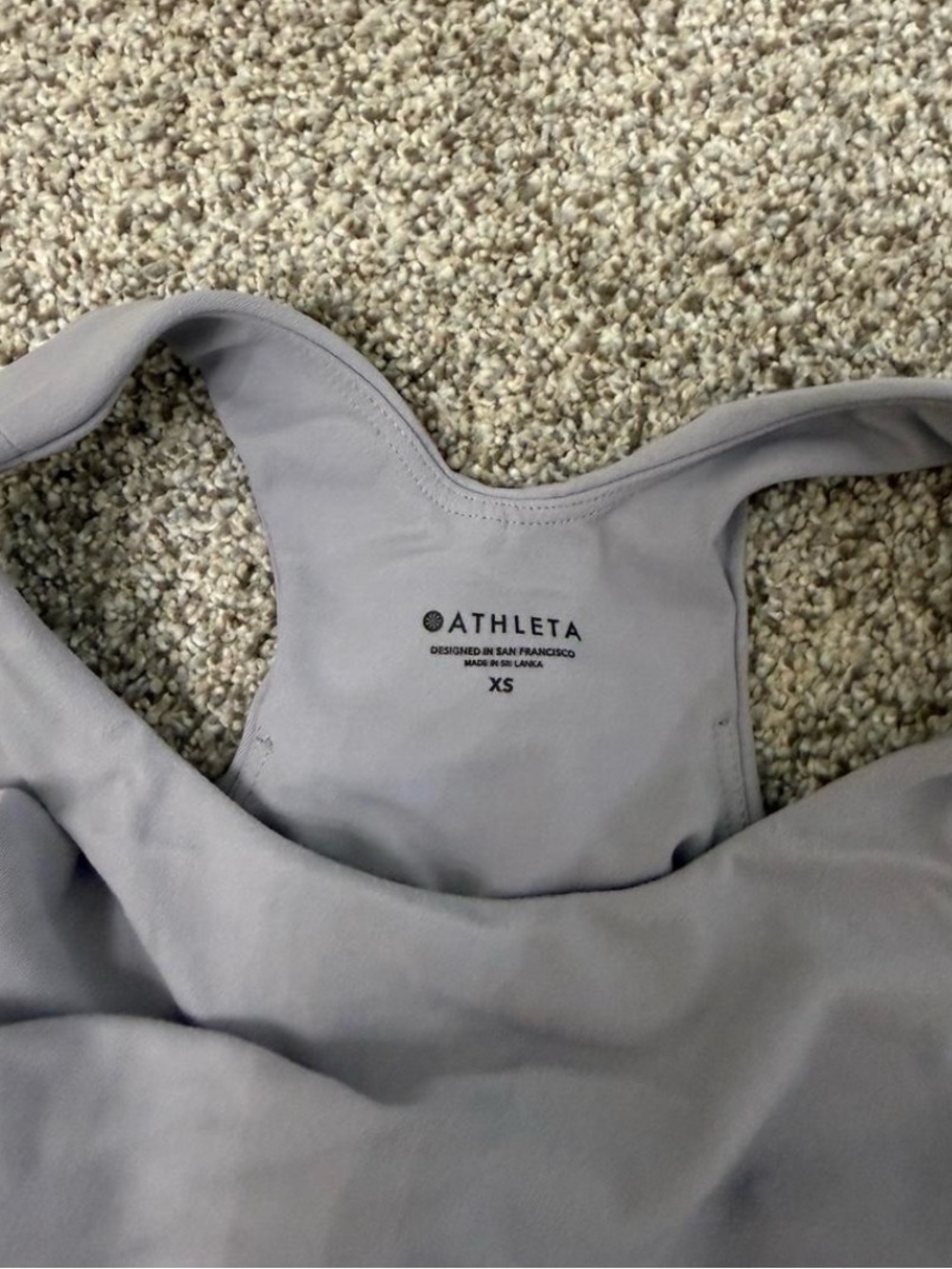 Athleta Lavender Gray/Purple Crop Tank Top